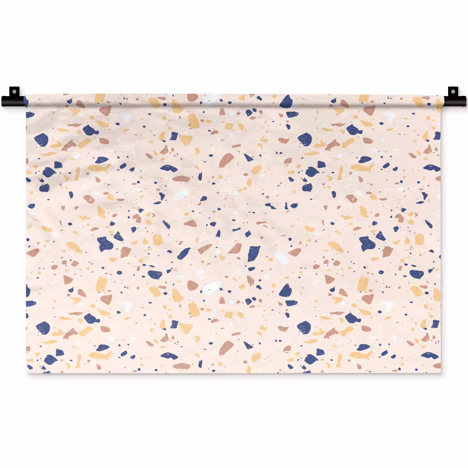 Wandkleed - Terrazzo - Patroon - Kleurrijk - Indigo — 1