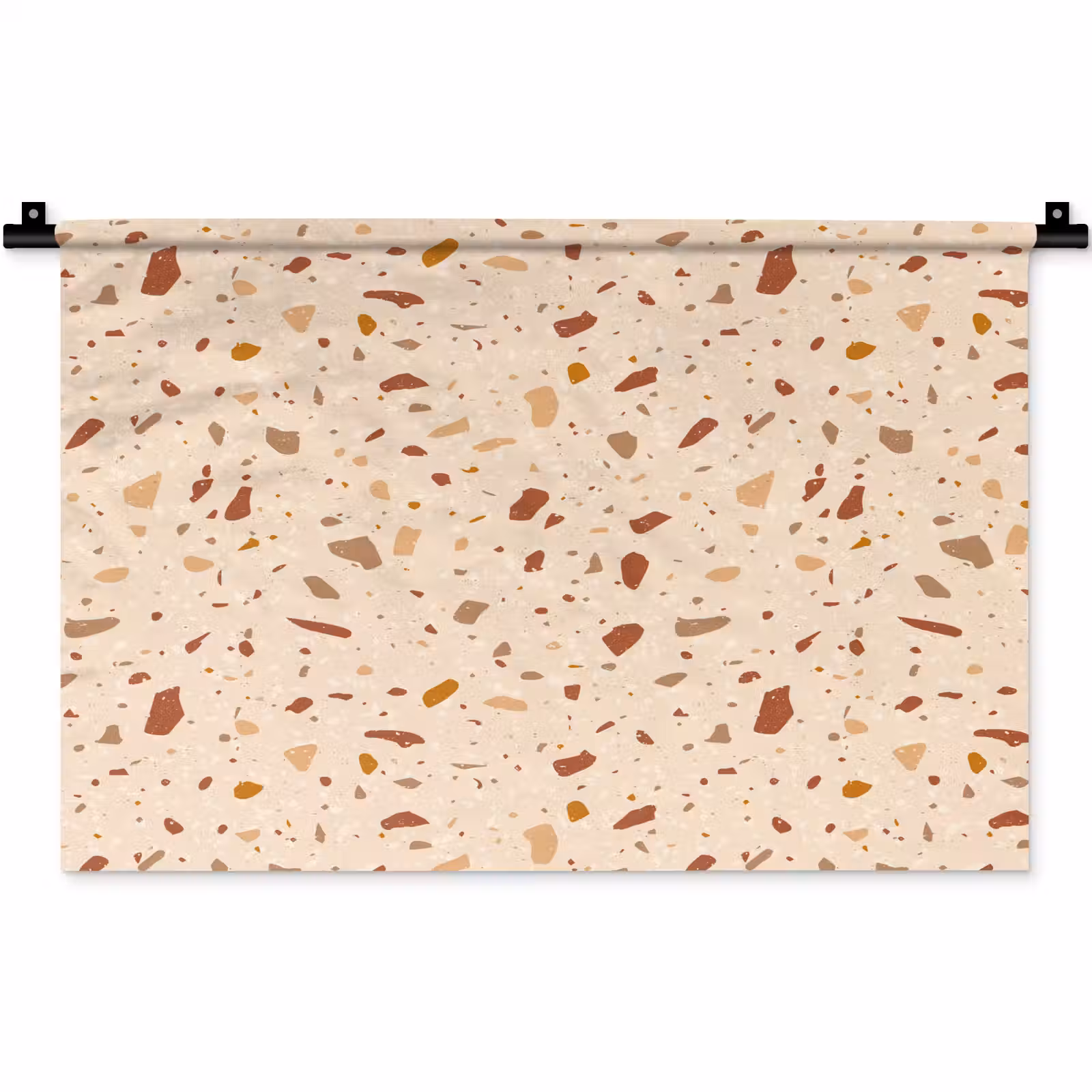 Wandkleed - Terrazzo - Patroon - Kleurrijk - Steen — 1