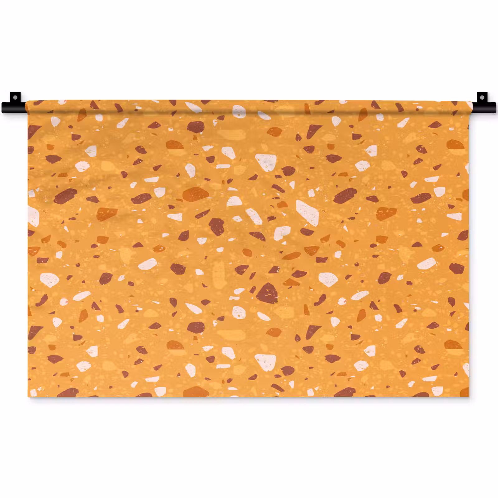 Wandkleed - Terrazzo - Patroon - Okergeel — 1