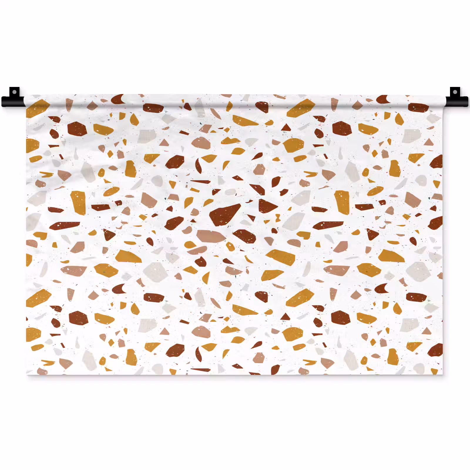 Wandkleed - Terrazzo - Patroon - Wit - Urban — 1