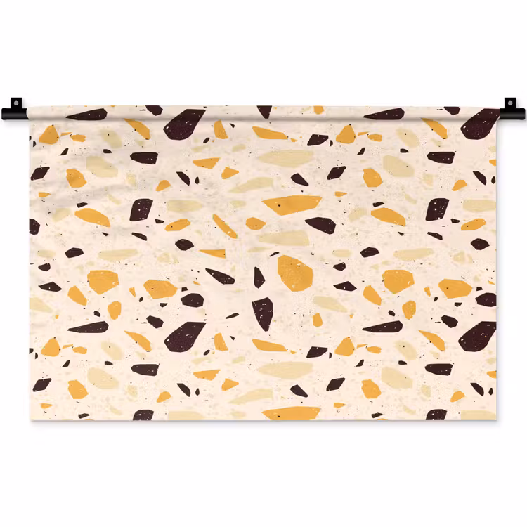 Wandkleed - Terrazzo -  Patroon - Geel - — 1