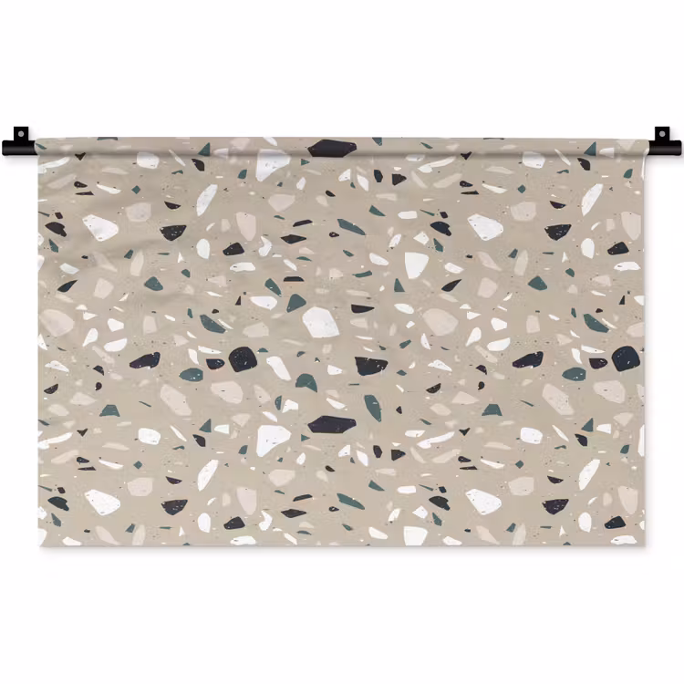 Wandkleed - Terrazzo - Patroon - Groen — 1