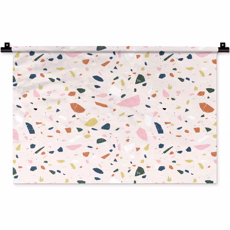 Wandkleed - Terrazzo - Patroon - Kleurrijk — 1