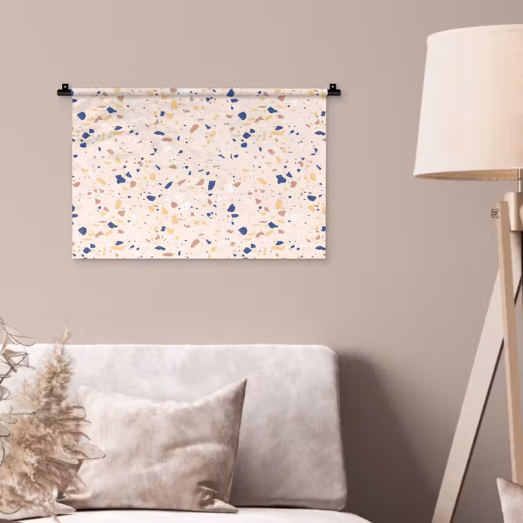 Wandkleed - Terrazzo - Patroon - Kleurrijk - Indigo — 2