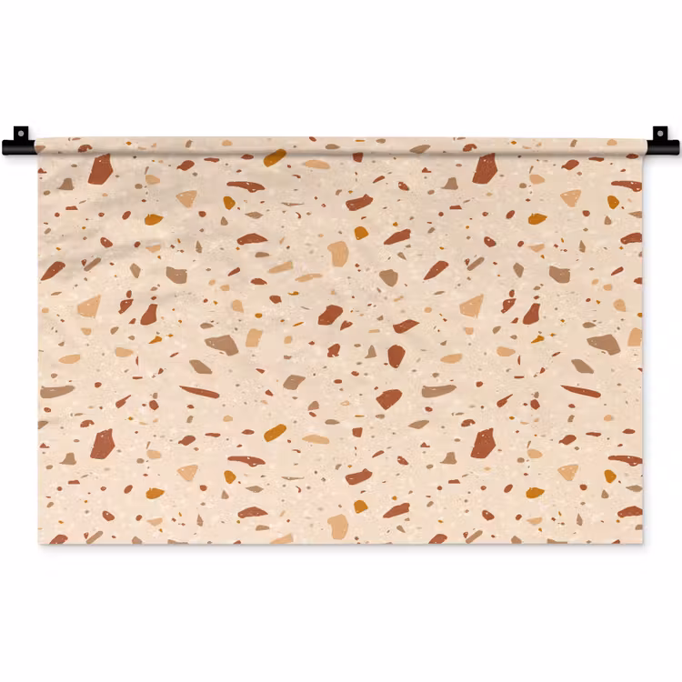 Wandkleed - Terrazzo - Patroon - Kleurrijk - Steen — 1