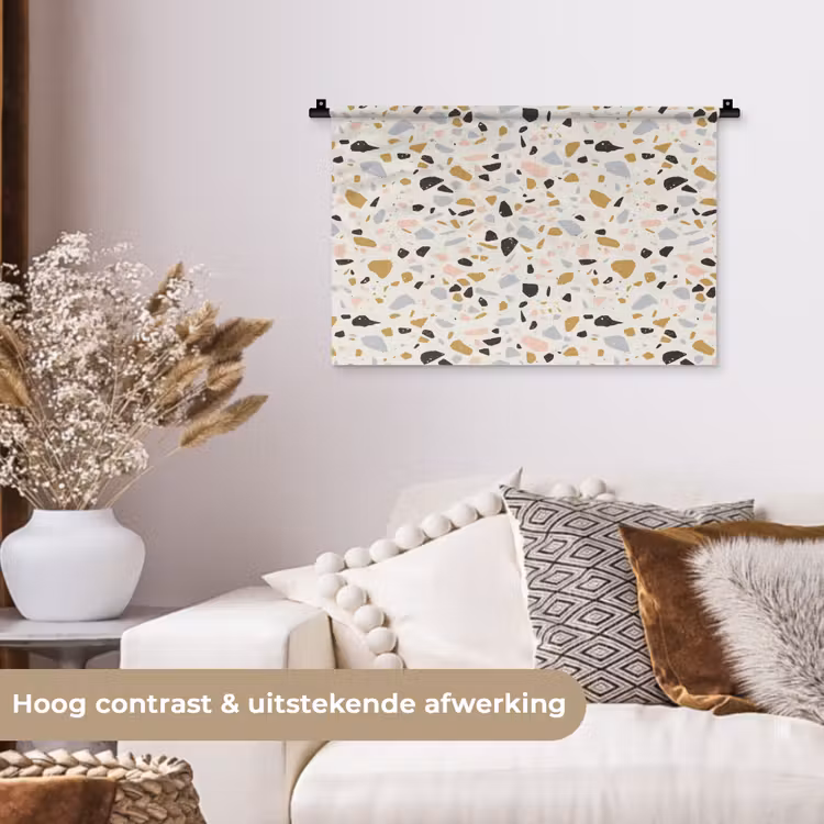 Wandkleed - Terrazzo - Patroon - Neutraal - Zacht - Multi — 4