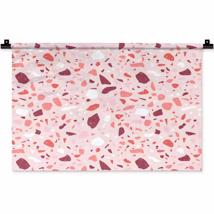 Wandkleed - Terrazzo - Patroon - Roze — 1