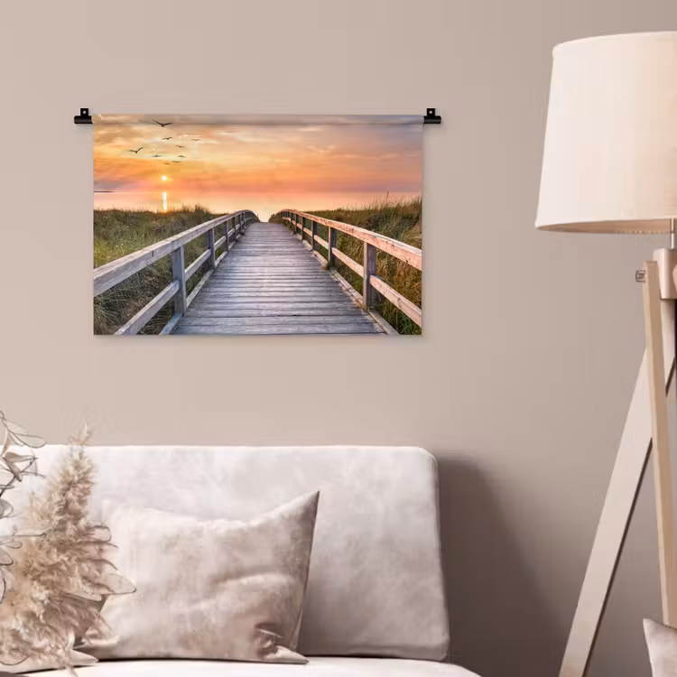 Wandkleed - Zonsonderang - Zee - Pad - Gras - Duin - Vogels — 2
