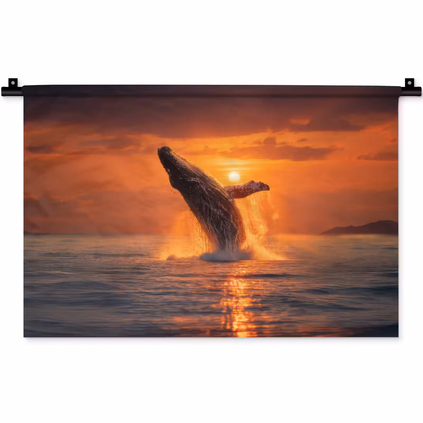 Wandkleed - Walvis - Zon - Zee — 1