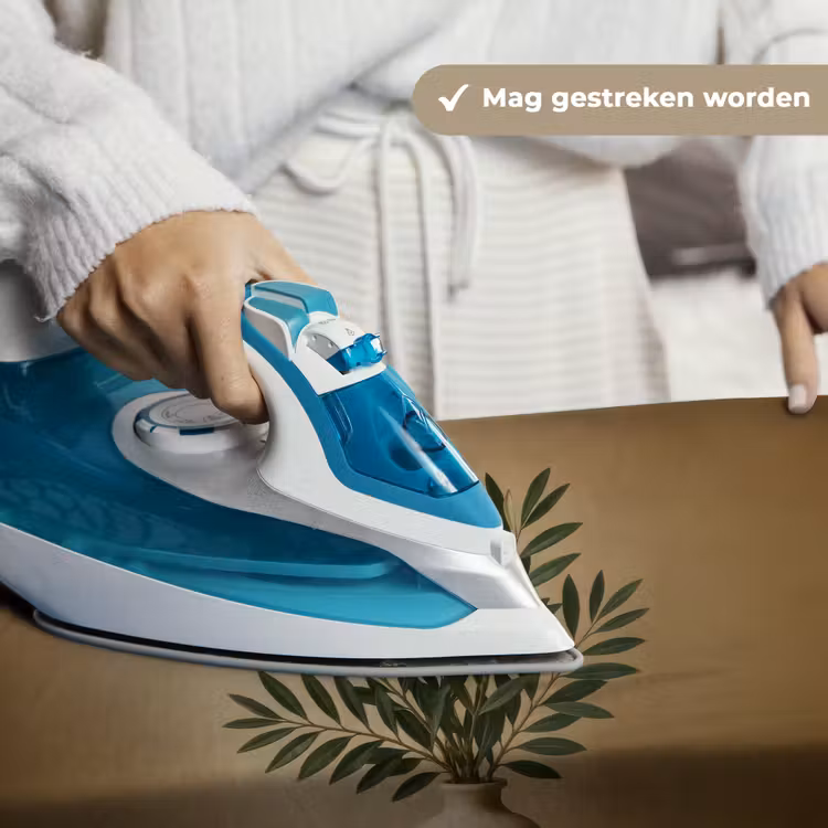 Wandkleed - Vaas - Olijftakken - Bladeren - Beige — 6