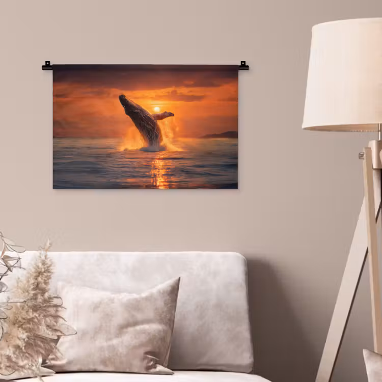 Wandkleed - Walvis - Zon - Zee — 2