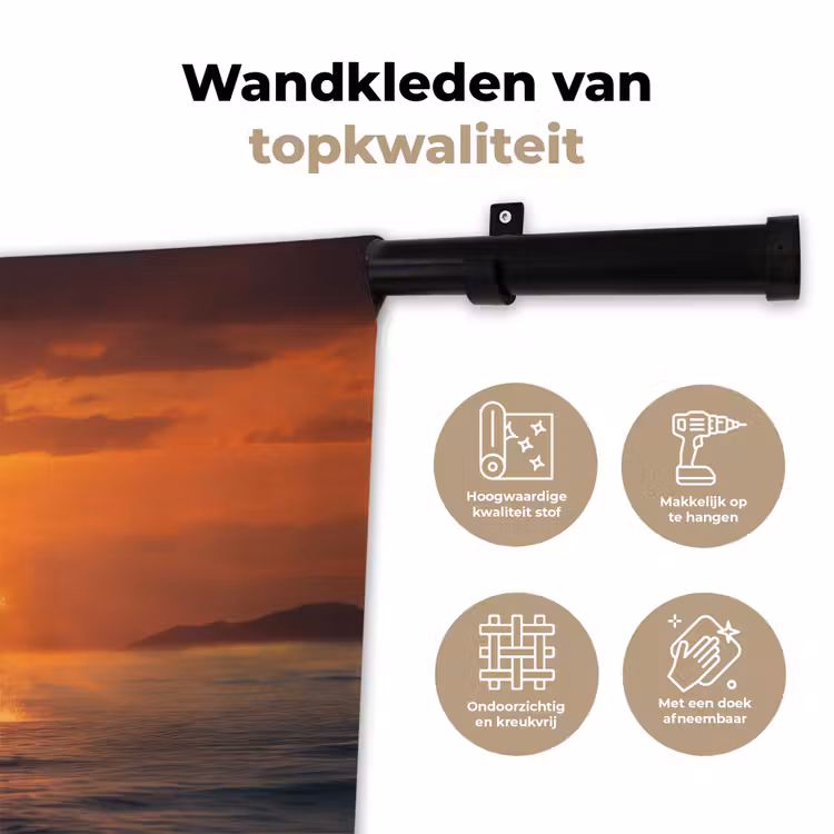 Wandkleed - Walvis - Zon - Zee — 3