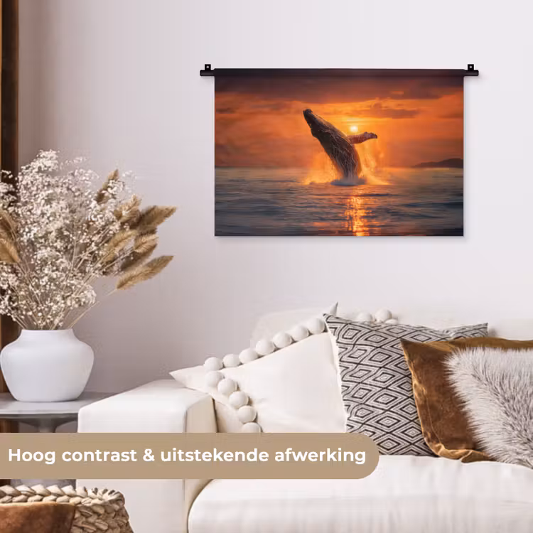 Wandkleed - Walvis - Zon - Zee — 4