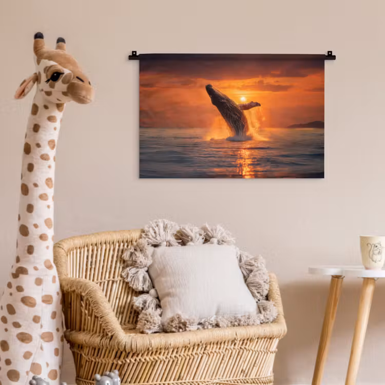 Wandkleed - Walvis - Zon - Zee — 5