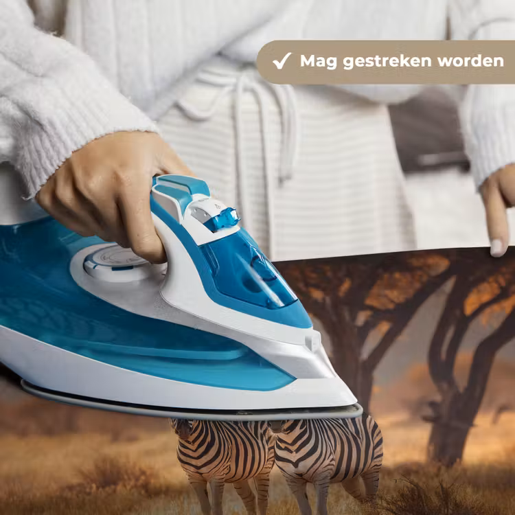 Wandkleed - Zebra's - Savannelandschap - Gras — 6