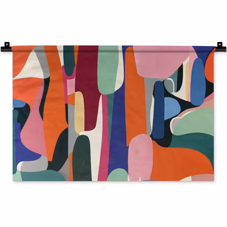 Wandkleed - Vormen - Ritmisch - Kleuren - Abstract — 1