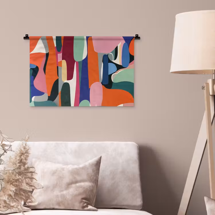 Wandkleed - Vormen - Ritmisch - Kleuren - Abstract — 2