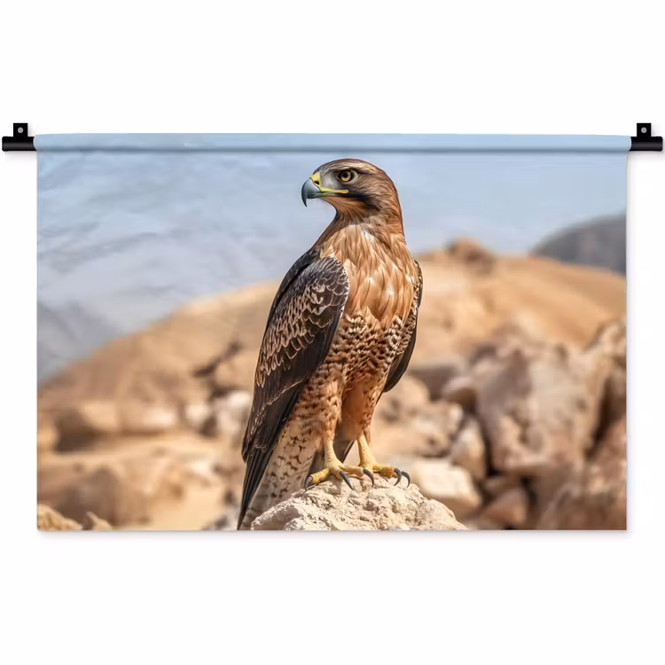 Wandkleed - Valk - Vogel - Rots - Macht — 1