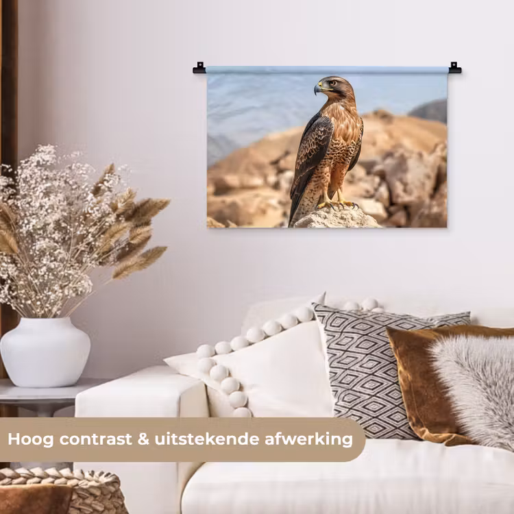 Wandkleed - Valk - Vogel - Rots - Macht — 4