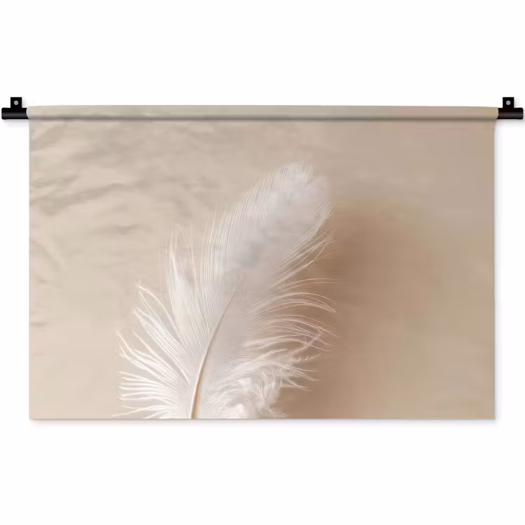 Wandkleed - Veer - Minimalistisch - Roze — 1