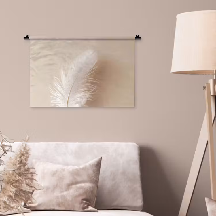 Wandkleed - Veer - Minimalistisch - Roze — 2