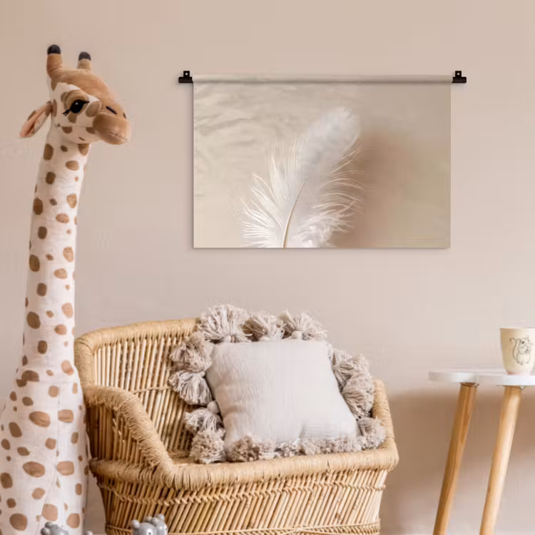 Wandkleed - Veer - Minimalistisch - Roze — 5