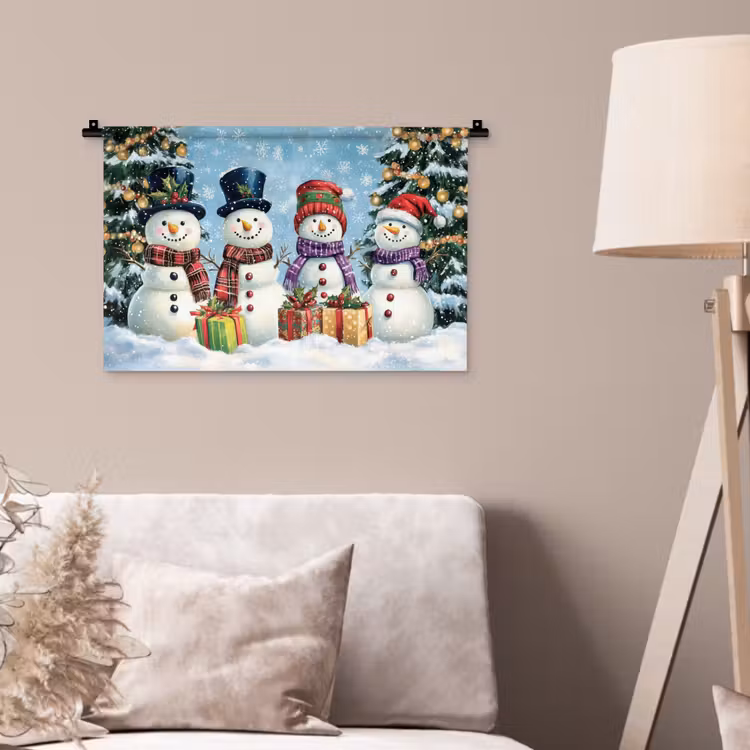 Wandkleed - Vrolijk -  Sneeuw - Kleurrijk — 2