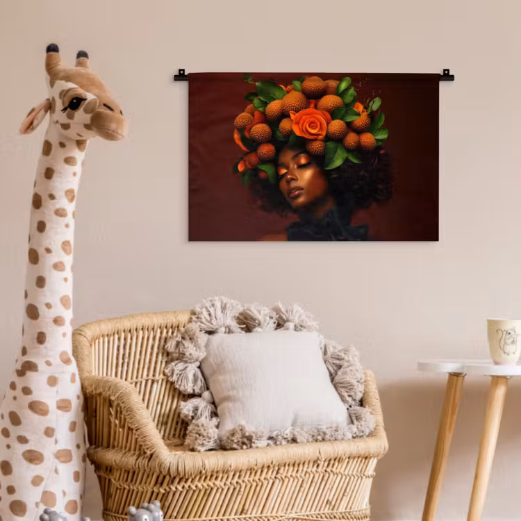 Wandkleed - Vrouw - lychee - exotisch — 5