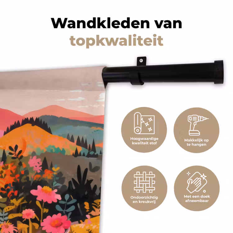 Wandkleed - Zonsondergang - Bergvallei - Contrast — 3