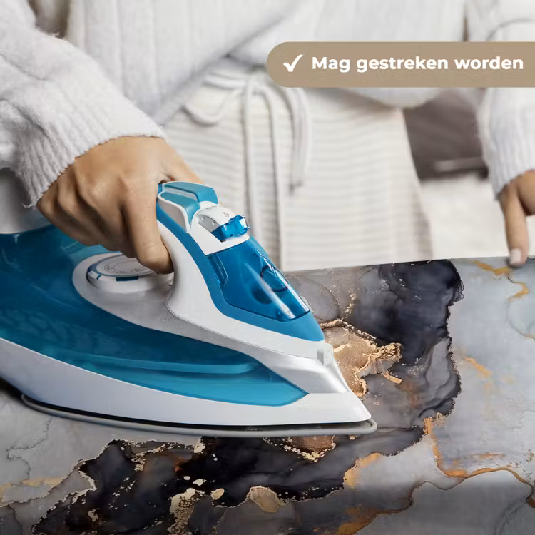 Wandkleed - Zwart - Marmer - Luxe - Goud — 6