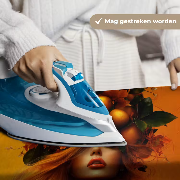 Wandkleed - Vrouw - Citroenen - Bloesem - Geel — 6
