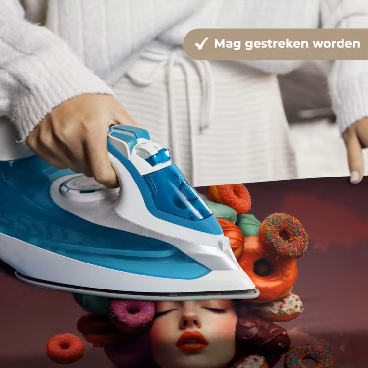 Wandkleed - Vrouw - Donuts - Kleurrijk — 6