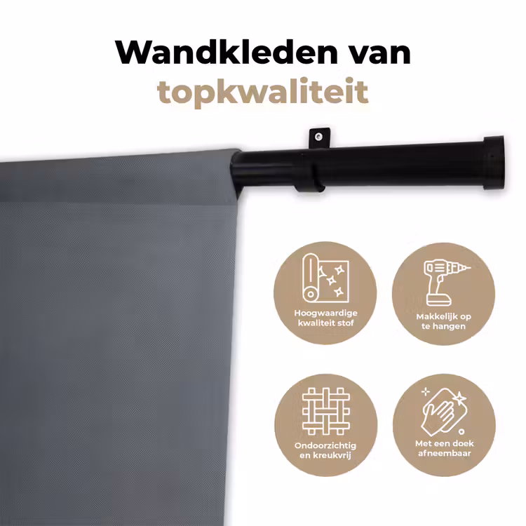 Wandkleed - Zilver - Metaal - Lepel — 3
