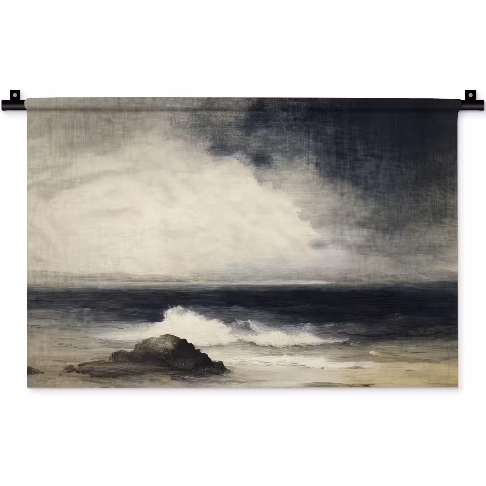 Wandkleed - Zee - Rotsen - Storm — 1