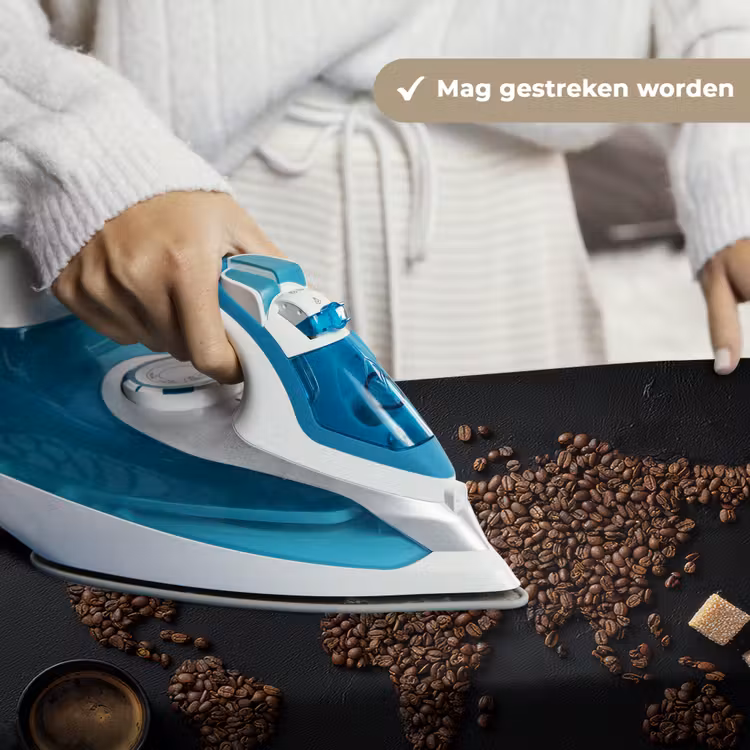 Wandkleed - Wereldkaart - Espresso - Zwart — 6