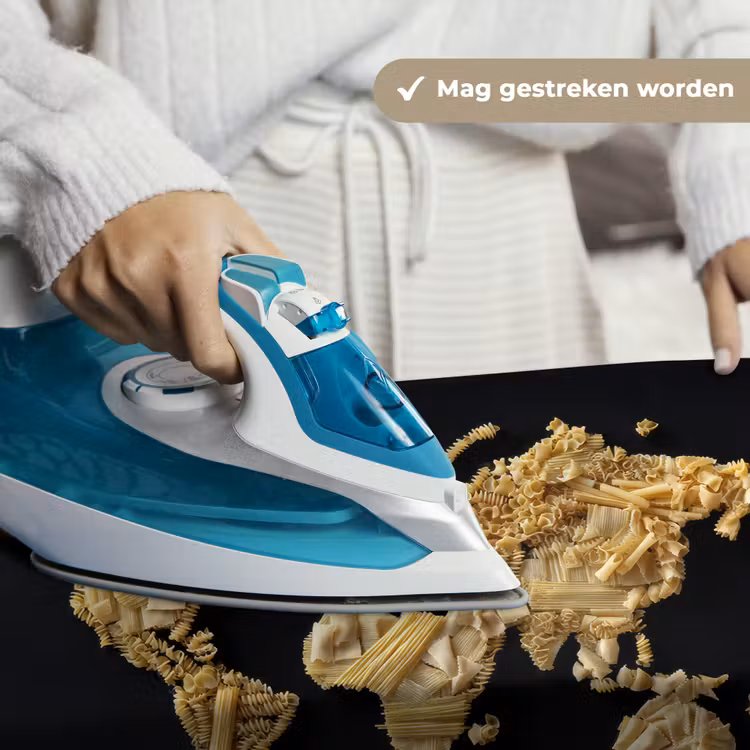 Wandkleed - Wereldkaart - Pasta - Zwart — 6