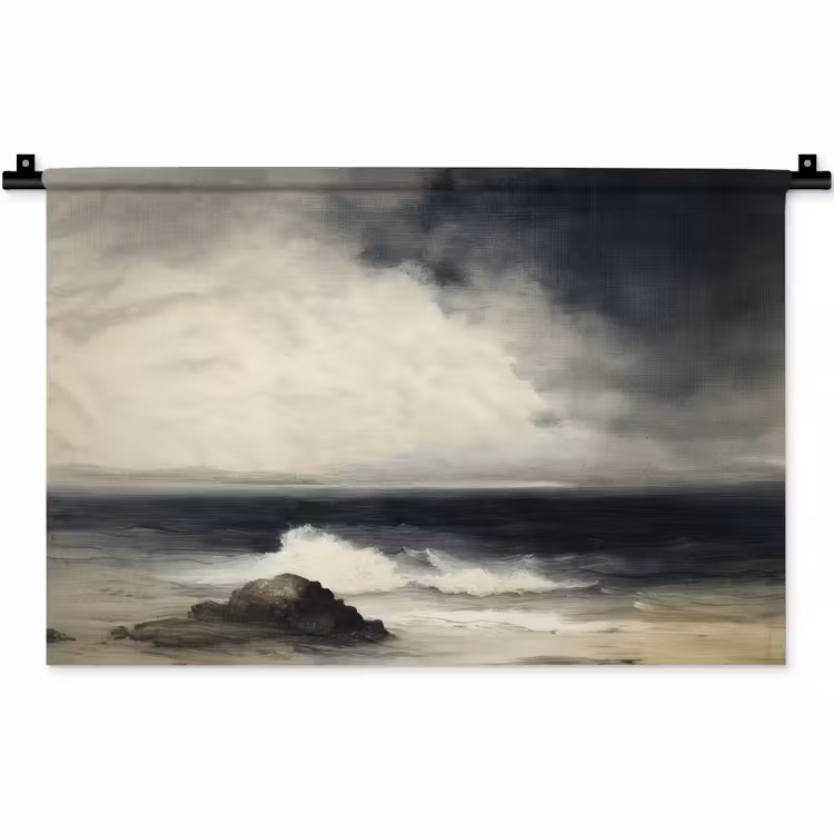 Wandkleed - Zee - Rotsen - Storm — 1