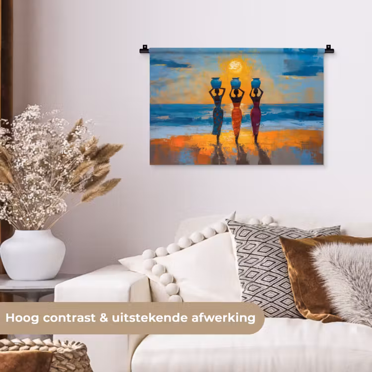 Wandkleed - Vrouwen - Strand - Zondsondergang — 4