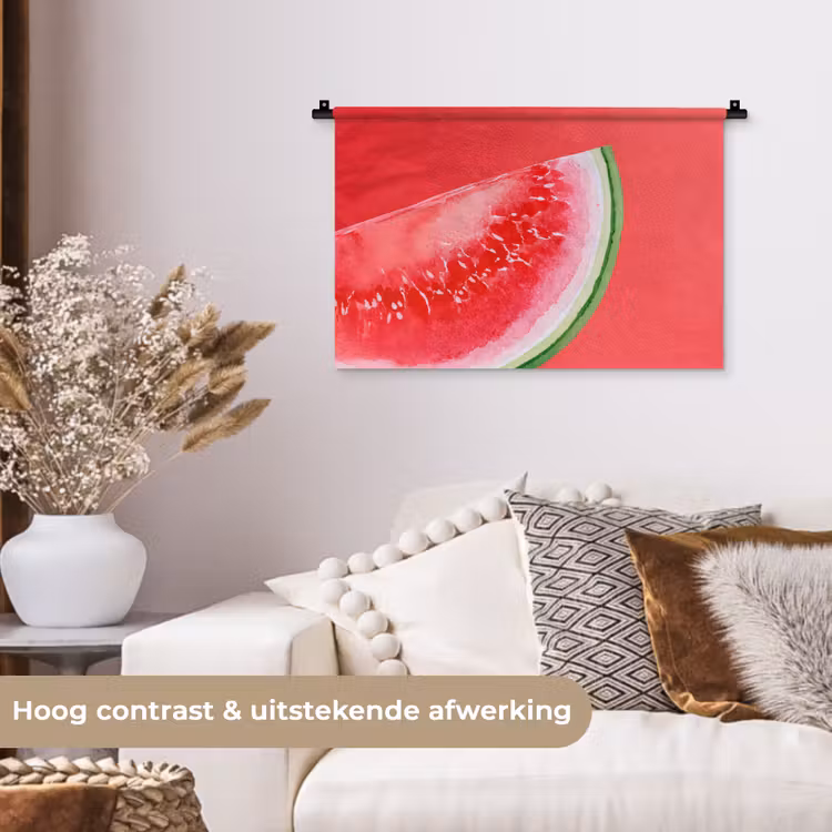 Wandkleed - Watermeloen - Rood - Zomers — 4