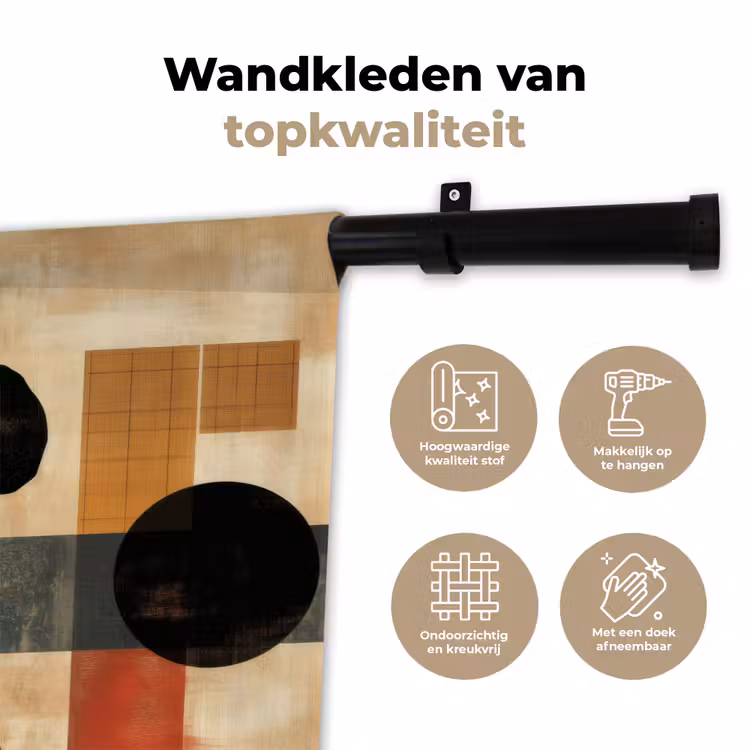 Wandkleed - Zijaanzicht - Vrouw - Vormen — 3
