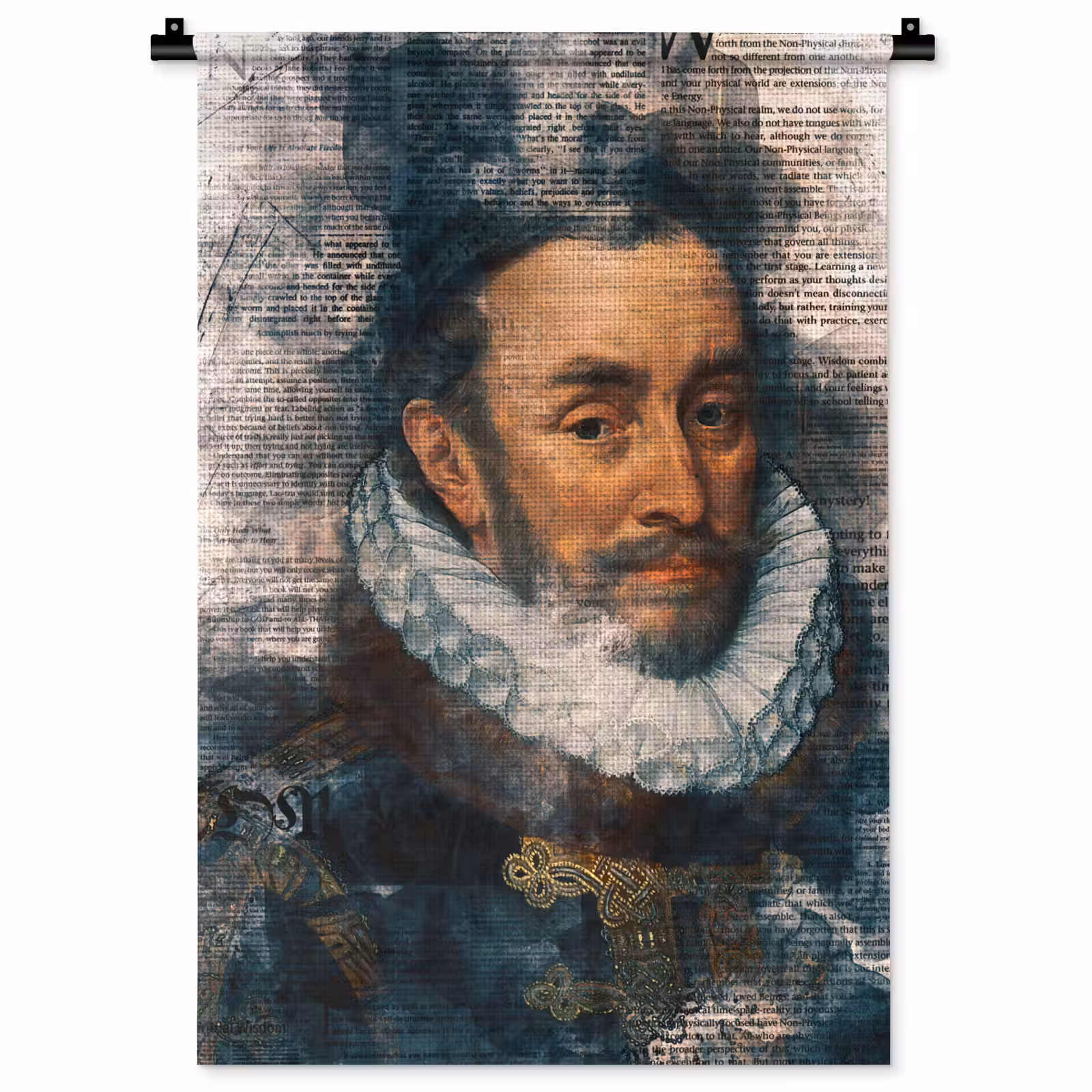 Wandkleed - Willem van Oranje - Adriaen Thomasz - Krant — 1