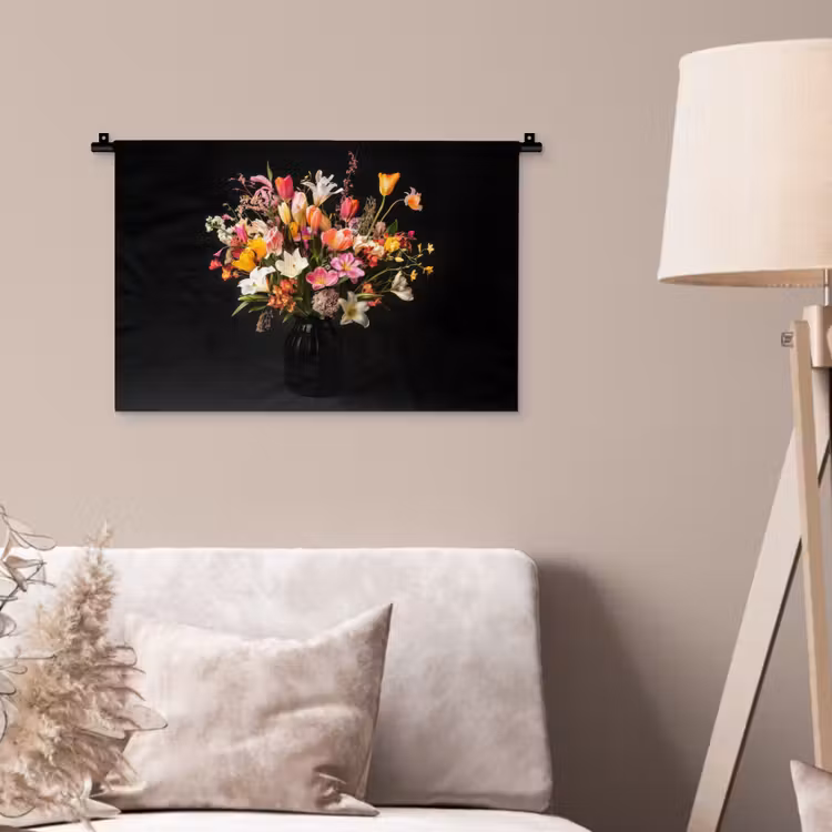 Wandkleed - Vaas - Bloemen - Tulpen — 2
