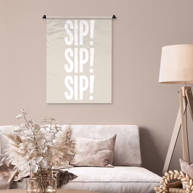 Wandkleed - Vintage - Decoratie - Japandi - Wit — 2