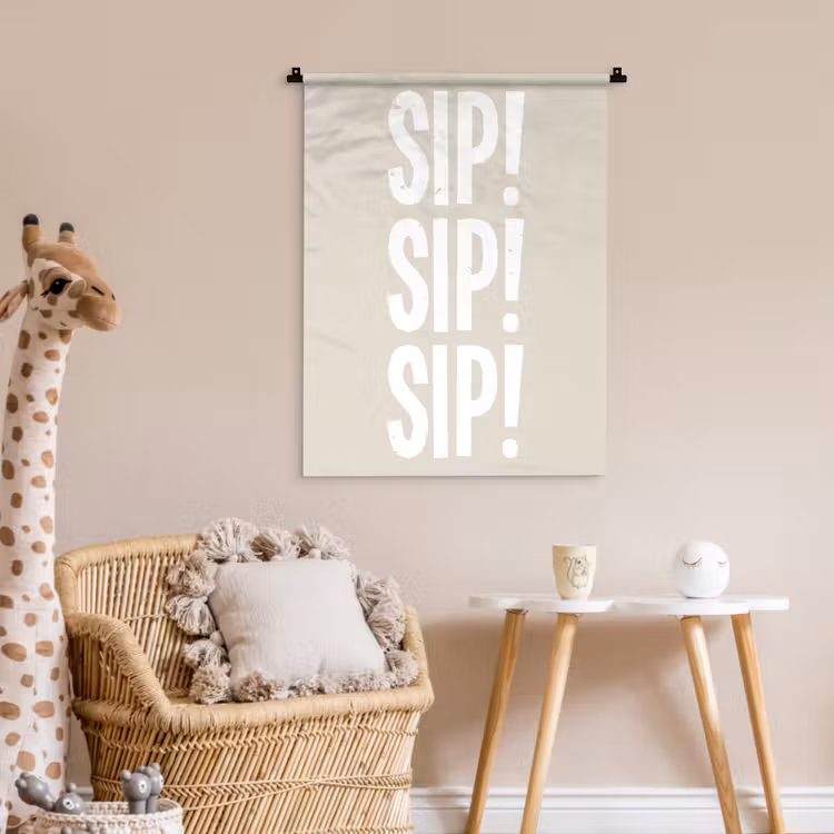 Wandkleed - Vintage - Decoratie - Japandi - Wit — 6