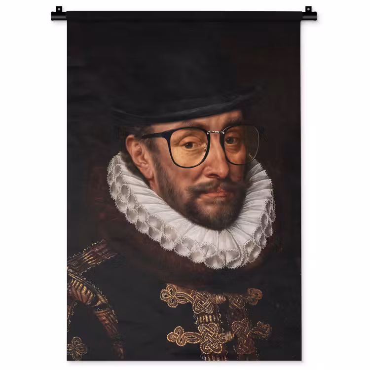 Wandkleed - Willem van Oranje - Adriaen Thomasz - Bril — 1