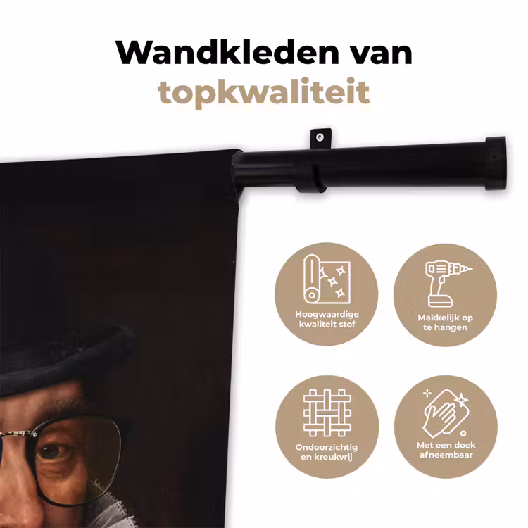 Wandkleed - Willem van Oranje - Adriaen Thomasz - Bril — 3