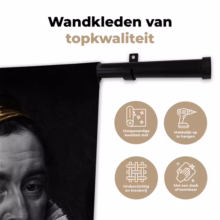 Wandkleed - Willem van Oranje - Adriaen Thomasz - Goud — 3