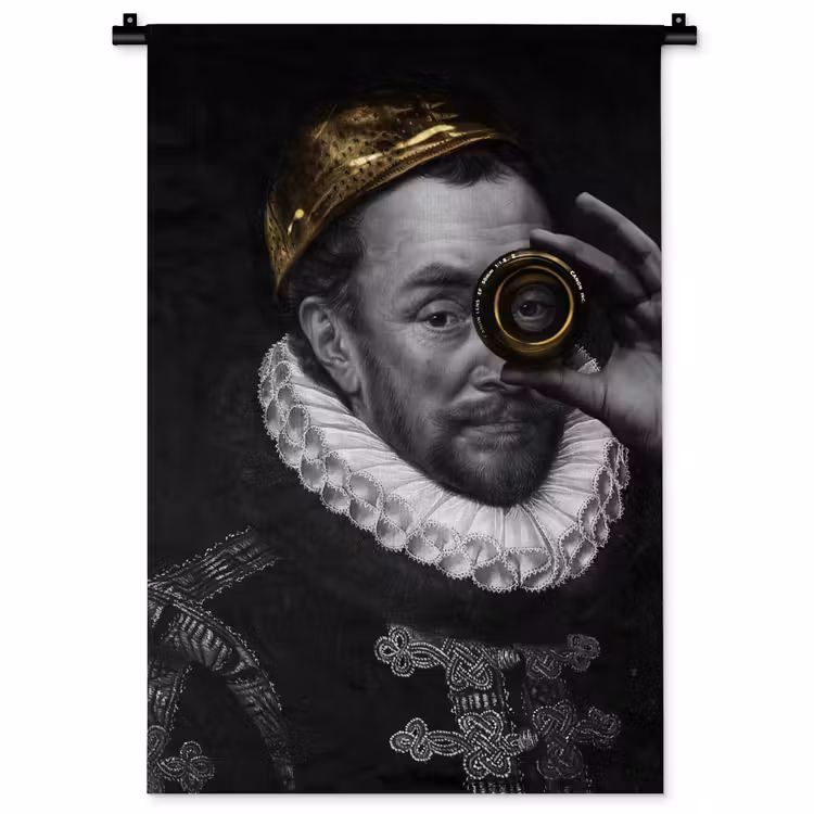 Wandkleed - Willem van Oranje - Adriaen Thomasz - Goud - Lens — 1