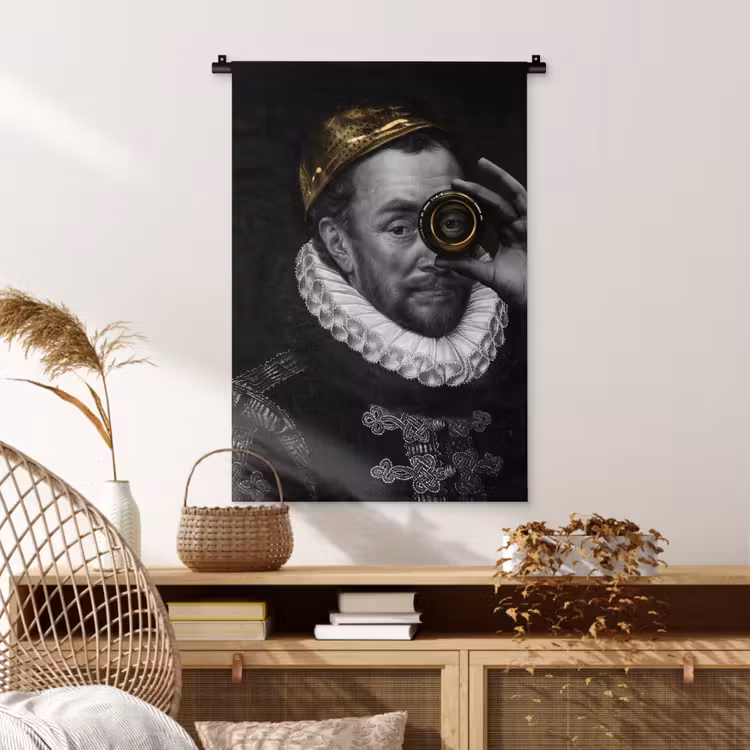 Wandkleed - Willem van Oranje - Adriaen Thomasz - Goud - Lens — 4