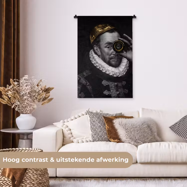 Wandkleed - Willem van Oranje - Adriaen Thomasz - Goud - Lens — 5